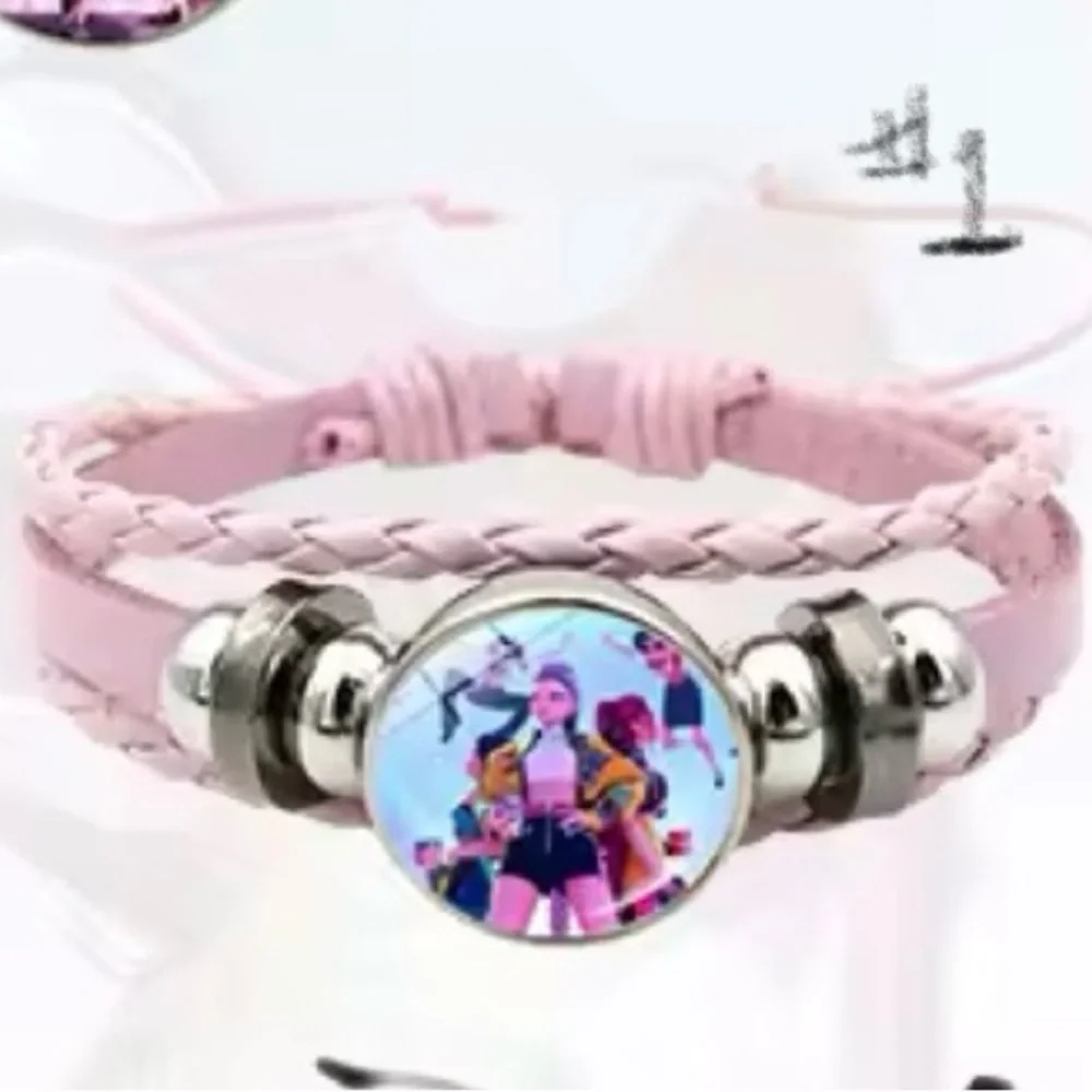Pink‎ Braided K-pop Demon Hunter Bracelet